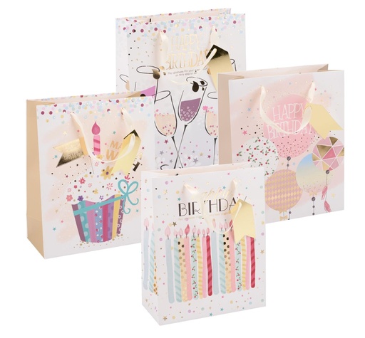 [871125224830] Birthday Gift Bag 32x26x12cm