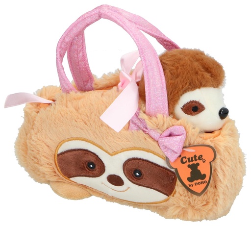 [542002433771] Plush Sloth Handbag 18cm