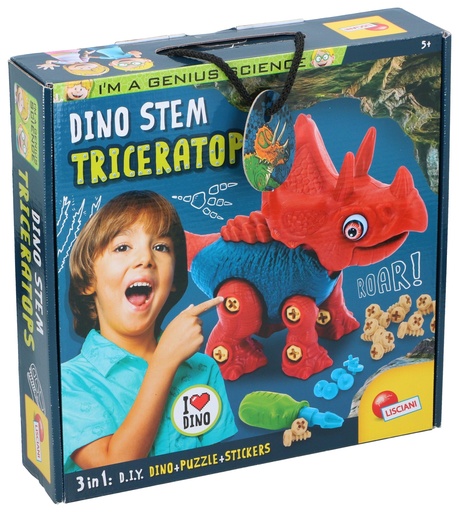 [800832409242] 3D Puzzle Dino Triceratops