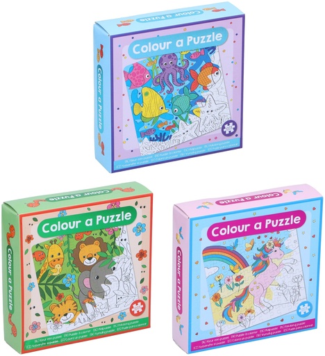 [871185193004] Colouring Puzzle 100 Pieces 15x15cm