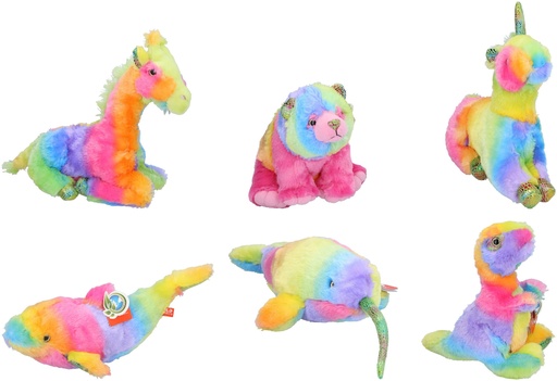 [871125245118] Plush Rainbow Animal Figure 30cm