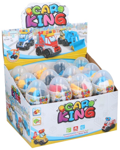 [541324706910] Construction Vehicle Building Toy Egg