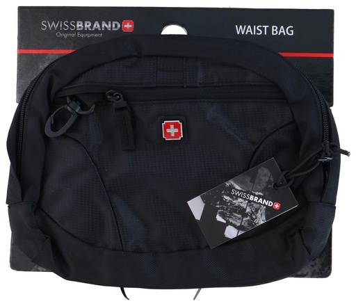 [945000219911] SWISSBRAND Waist Bag Black