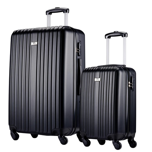 [871125224723] SLAZENGER Trolley Set 18/26 Inch Black With Lock