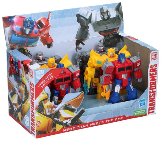 [501099394115] HASBRO Transformers Cybertron Battlers in display