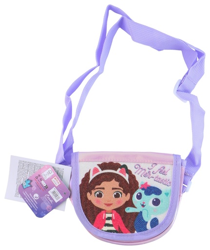 [844548434837] GABBY'S DOLLHOUSE Children's Cartoon Purple Shoulder Bag