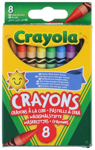 [007166200008] CRAYOLA Wax Crayons 8 pcs