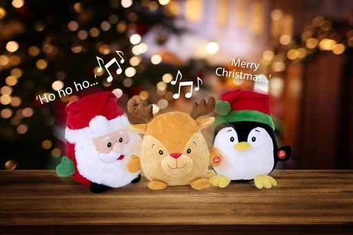 [871125200271] CHRISTMAS GIFTS Dancing Christmas Figures 18x22x13cm