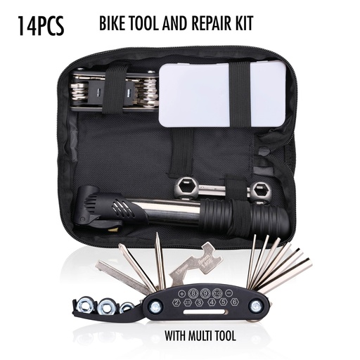 [871125223107] BICYCLE GEAR Bicycle Tool Kit 14-Piece