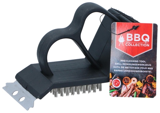 [871125291928] BBQ COLLECTION BBQ Cleaning Brush 3-in-1