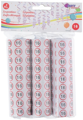 [871125214707] PARTY TIME Serpentine Print 16 Birthday