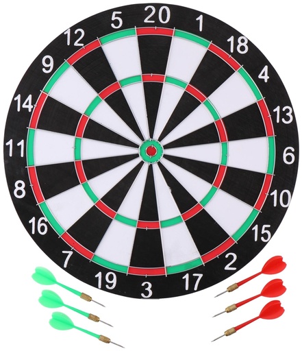 [871125214018] MASTERDARTS Dartboard D40.5cm with Darts