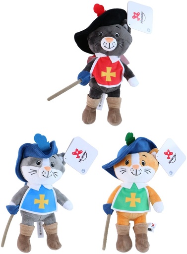 [540086802384] NICOTOY Plush Three Musketeers 26cm 3 assorted