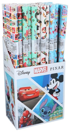 [871067523477] DISNEY Gift Wrap Rolls 3 assorted 200x70cm Mickey Minnie