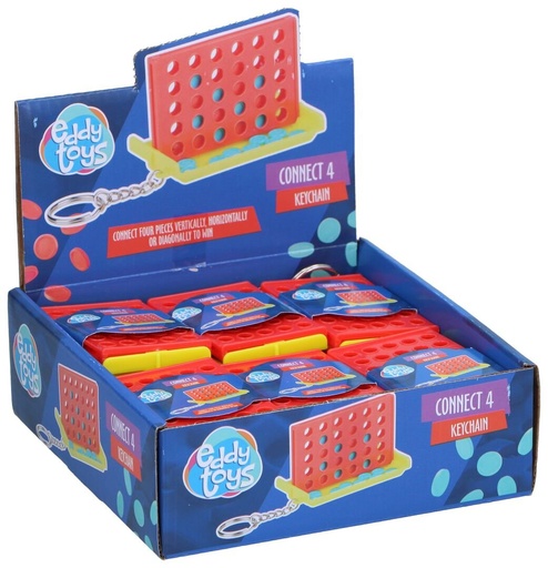 [871125230018] EDDY TOYS Connect 4 Game Keychains