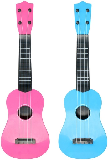 [871125239990] EDDY TOYS Kids ukulele 4-string pink & blue 40 cm