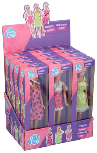 [871125242090] EDDY TOYS Fashion Dolls 3 Assorted