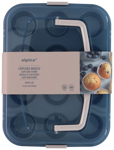 [871125246999] ALPINA Cupcake Mould with Lid