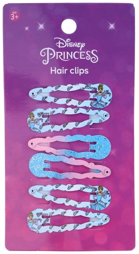 [871540916294] DISNEY Hair clip Princess/Minnie 4 assorted