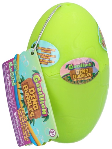 [002166436781] UNBRANDED Bubble Solution Dino Egg 237ml