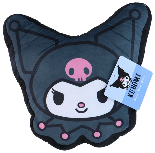 [054070124504] HELLO KITTY Pluche Vormkussen Kuromi 35x35cm