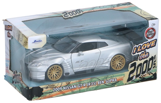 [080131031377] UNBRANDED Die-cast 2009 Nissan GT-R R35 Ben Sopra model car