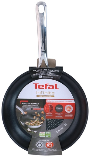 [316843034431] TEFAL Padella Infinite in Acciaio Inossidabile Ø24cm
