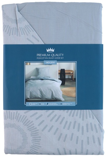 [357464127394] UNBRANDED Polycotton Duvet Cover Set 140x200cm