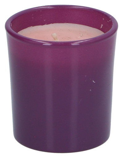 [401991644046] UNBRANDED Purple Glass Votive Candle Holder