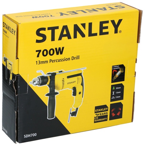 [505490528912] STANLEY Percussion Drill 700W 13mm