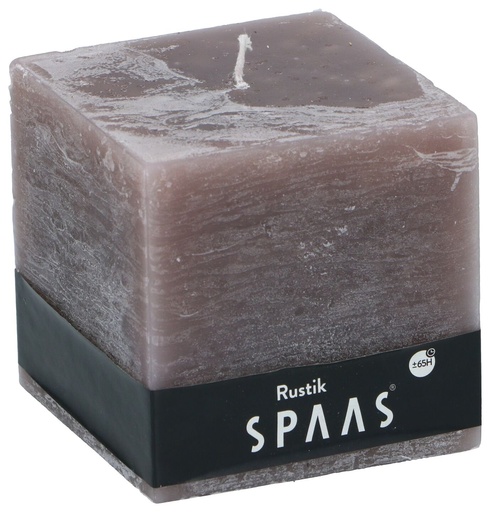 [541170817827] SPAAS Rustic Block Candle 65 Hours