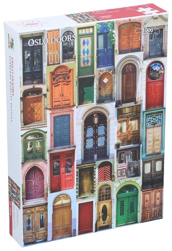 [707261100255] VENNEROD Puzzle 1000 Pieces Oslo Doors 68x48cm