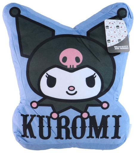 [843574690924] HELLO KITTY Coussin en Peluche Forme Kuromi 35x28cm