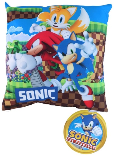 [843658011649] SONIC Decorative Cushion 35x35cm