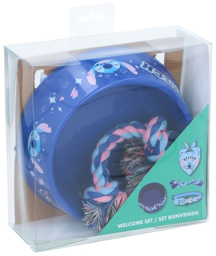 [844548442906] DISNEY Set de Bienvenida para Perro Stitch 4 Piezas