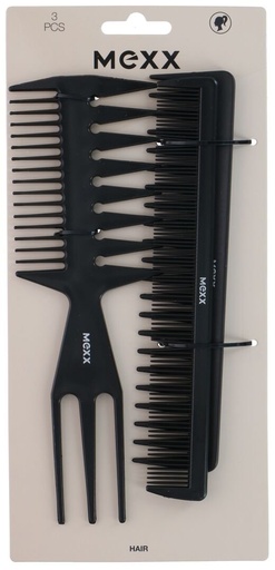 [871125245745] MEXX Set di Pettini per Capelli 3 pezzi