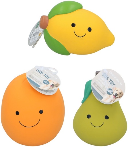 [871125248213] PET TOYS Dog Toy Fruit 3ass