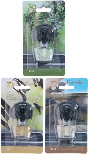 [871129203156] ACTIVE AIR Car Air Freshener 8ml 3 Assorted