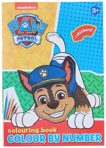 [871185111009] NICKELODEON Colour by Number Colouring Book Paw Patrol
