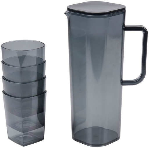 [871125243872] ALPINA Waterkan Set met 4 Glazen