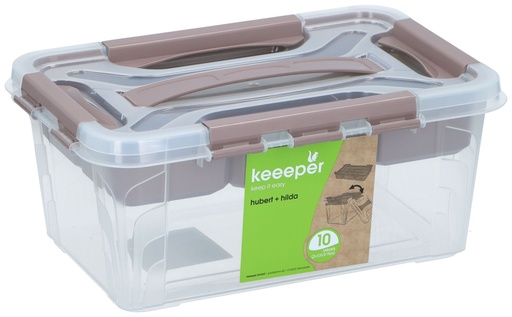 [405239606602] KEEEPER Storage Box Hubert + Hilda with Insert Tray 4,2L