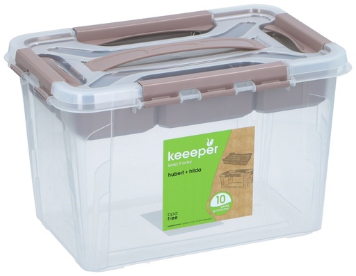 [405239606607] KEEEPER Storage Box Hubert + Hilda with Lid 6,6L